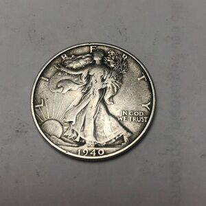 1940Liberty Walking Half Dollar Silver Coin, 2 coins available